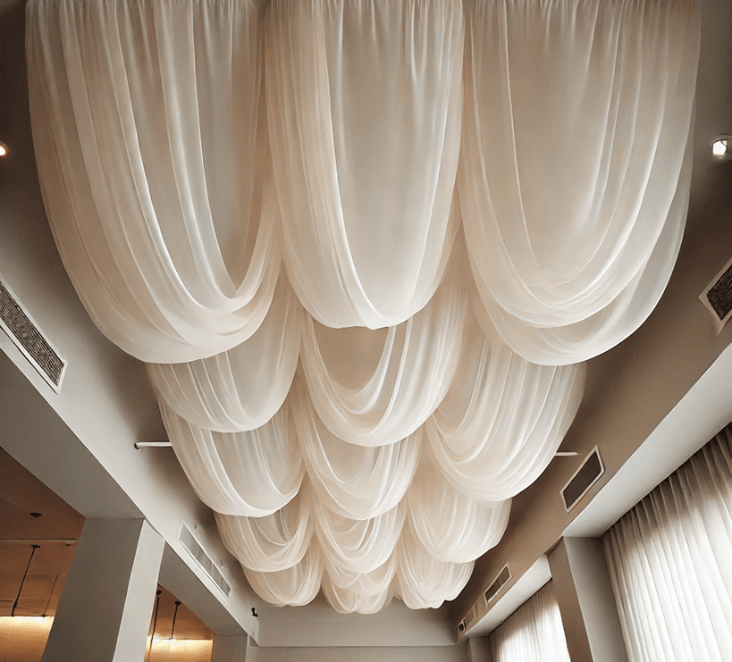 Fabric Ceiling Draping (Price per linear foot)